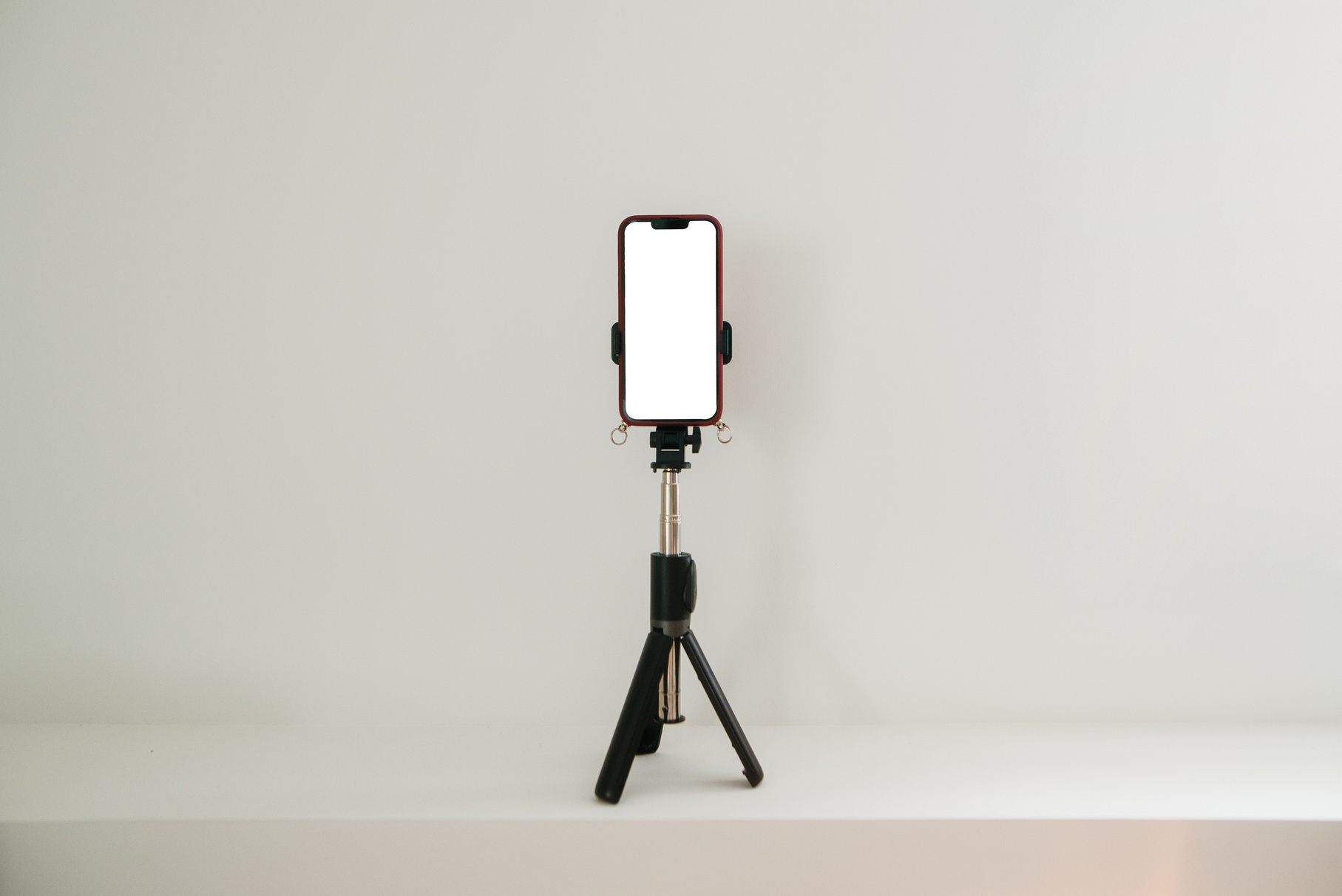 Phone tripod content creation setup